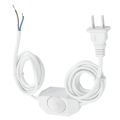 5X White Lamp Cord W Dimmer Switch AC 250V/110V US Plug. 