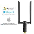 BrosTrend AC1200 Dual Band Wifi USB Adapter with 5dBi Antennas. 