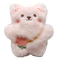 Korean Style Kawaii Small Bear Plush Toy Cute Animal Keychain Soft Stuffed Doll SUPER BABY. 