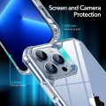 Compatible with iPhone 13 Pro Max Case, Military-Grade Drop Protection, Shock-Absorbing Corners, Yellowing-Resistant Hard Back, Scratch Resistant, Clear. 