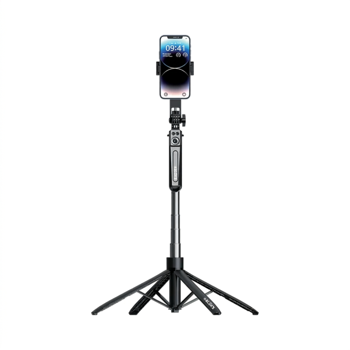 BLUKS%20BX%20327%20%7C%202%20IN%201%20Selfie%20Stick%20And%20Tripod%20Stand%20%7C%20Professional%20Balance%20Handle%20Tripod%20%7C%201900mm%20Multifunctional%20Stand%20-%20Image%203