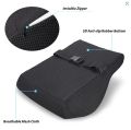 Universal Lumbar Support Cushion For Car | Back Posture Support black and baige. 