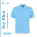 Sky Blue Polo T Shirt Premium Quality Fabric , Imran khan style. 