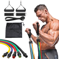 11-Piece Resistance Bands Set – Pull Rope Yoga & Fitness Elastic Bands with Handles, Ankle Straps & Door Anchor for Home & Gym Training – Blendzii Outleex®. 