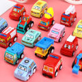 6 bags of toy boy baby pull back car trolley inertial engineering car set gift box for students. 