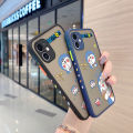 dienya For Asus Zenfone Live Case Creative Frosted Transparent Hard Phone Case Square Edge Pattern Silicone Casing Cartoon Doraemon Full Back Cover Camera Shockproof Protection Softcase. 