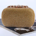 New 2024 Luxury Diamond Gold Stylish Hot Sale New Trend Luxury Rhinestone Party Wedding Evening Dress Women Clutch Bag Evening Bags. 