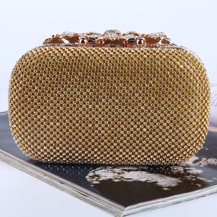 New%202024%20Luxury%20Diamond%20Gold%20Stylish%20Hot%20Sale%20New%20Trend%20Luxury%20Rhinestone%20Party%20Wedding%20Evening%20Dress%20Women%20Clutch%20Bag%20Evening%20Bags%20-%20Image%202