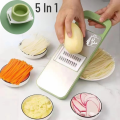 Mandoline Spring Slicer Vegetable and Fruits Cutter Meal Prep & More then 40 Thickness Adjuster 5 in 1 - Pump Brava Slicer and Dicer - Multifunctional High Quality ABS Vegetable & Fruit Slicer - Precision Slicing Made Effortless.. 