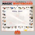 ABC Urdu And 123 Magic Whiteboard 3 in 1 Writing And Learning Whiteboard for Kids with Free White board Marker. 