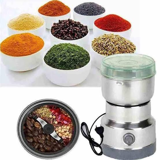 Stainless Steel Grinder For Coffee beans, Spice & Juicer Grinder Electric Meat Grinder chopper and Coffee beater - Stainless steel sharp blades - Meat Chopper Electric - Electric Chopper - Food processor Machine