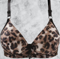 Pack Of 1 Beautiful Cheetah Printed Padded Bra For Girls And Women Adjustable Straps Push Up Bra. 