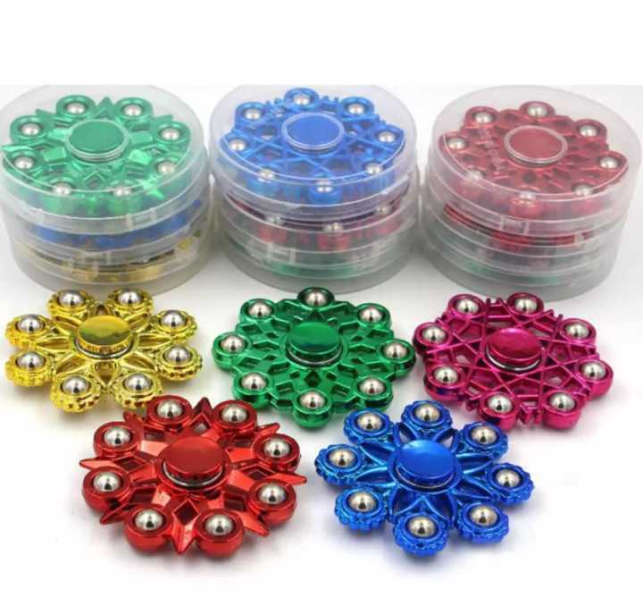 Fingertip Gyroscope Metal Fidget Spinner Big Size Metal Ball Stress ...