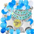 Beautiful Birthday Decoration Set Blue & White Grand Theme for Birthday Girls & Birthday Boys Accessories & Gift Decorations Items. 