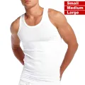 One Piece High Quality Men's Cotton white Sleeveless Vest Banyan | Softness, Lightweight Inner wear for gents Men Boys. 