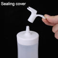 210/350Ml Upside Down Squeeze Sauce Bottle Ketchup Squeeze Bottle Transparent Plastic Sharp Mouth Food Grade Empty Bottle Kitchen Seasoning Tool 1Pcs. 