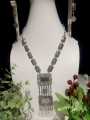 Silver Long Mala Set with Dangling Coins – Ethnic Traditional Jewelry. 