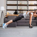 Double Wheel Abs Roller Fitness Equipment Abdominal Exercise. 