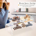 Claw Clip Holder Display Stand 360° Rotating Acrylic Hair Clip Organizer Stylish Storage Display Solution for Storage Rack Hair Accessories. 