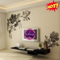 Flower wall stickers Living room TV Wall art decor, wall stickers Bedroom decoration | Flower DESIGN For Your Room Wall Vinyl Sticker For Your Room | Different Sizes Available. 