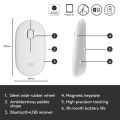 Logitech M350 Pebble Wireless Bluetooth Mouse - Silent (Off White). 