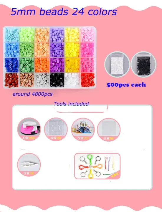 Perler%20Beads%20Kit%205mm/2.6mm%20Hama%20Beads%20Whole%20Set%20With%20Pegboard%20And%20Iron%203d%20Puzzle%20Diy%20Toy%20Kids%20Creative%20Handmade%20Craft%20Toy%20-%20Image%206
