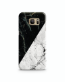 Samsung Galaxy S7 Edge Cover Case- Black and White Marble cover. 