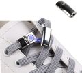 DIY WHITE Magnetic No Tie WHITE Shoelaces Tips Buckle Lock Metal Aglets Shoelace Accessories Tips head WHITE SHOELACES. 