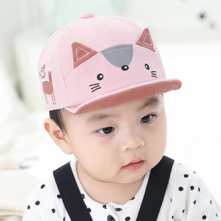 Cartoon Animal Baby Baseball Caps Spring Summer Outdoor Baby Boys Girls Sun Hats Soft Brim Infant Toddler Hat