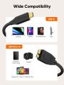 USB C to Micro B Cable 1FT - 10Gbps Data Transfer Speed, Braided USB 3.1 Type C Male to Micro B Male Cable for Hard Drives, Space Gray. 