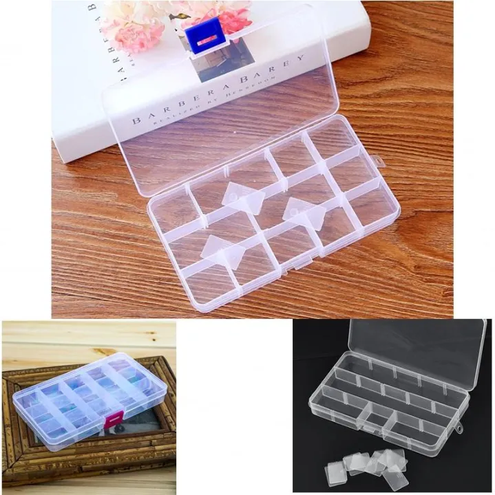 Adjustable%20Grid%20Transparent%20Plastic%20Beads/Art%20and%20craft%20Accessories/Hardware%20accessories/stationery%20Storage%20Box/Organizer%20-%20Image%209
