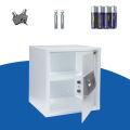 Digital Security Safe Locker NW-15 White Secure Cash, Jewelry, Id Documents Size; D 13.5" W 15" H 16”. 