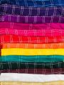 Ladies Staller check design scarves for girls, Hijab staller for women - Black. 
