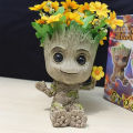 Disney Marvel Avengers Big Mini Figure Pen Holder Flower Pot Anime Toys Action Figure Sitting Great Christmas Kids Toys Yellow. 