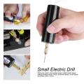 RHS Online Portable Mini Small Electric Drills Handheld Micro USB Drill With 3PC Bits DC 5V. 