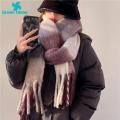 Green Home Women Winter Scarf Thicken Anti-shrink Women Winter Scarf. 