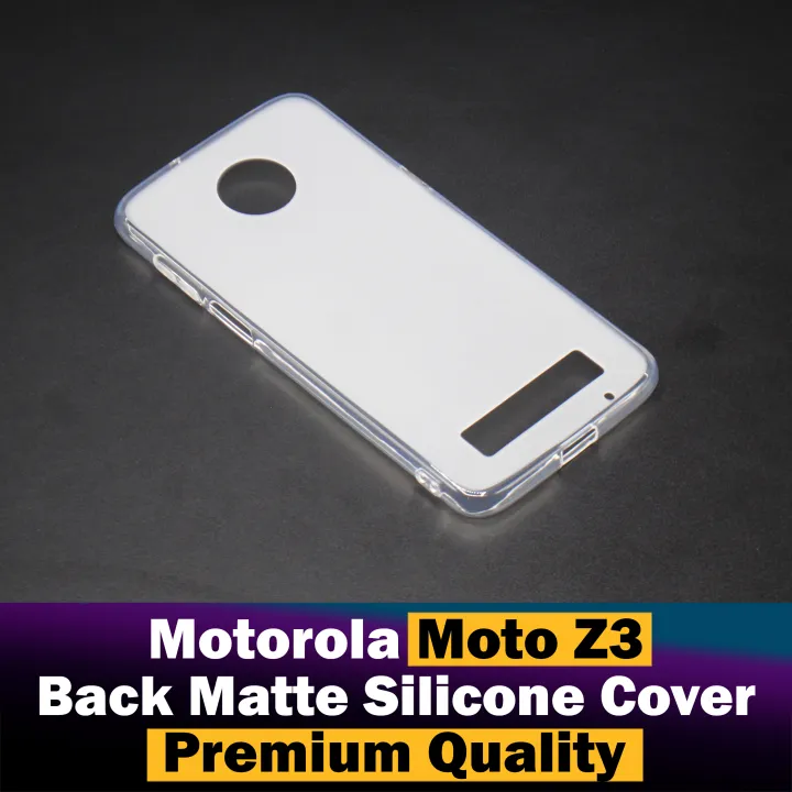 Motorola%20Moto%20Z3%20Back%20Cover%20Matte%20Style%20Sides%20Transparent%20Silicone%20Case%20For%20Moto%20Z3%20-%20Image%203