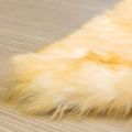 Genuine Sheepskin Rug Brown Eclipse Sheepskin Door Foot Mat Rug Carpet 2ft x 3ft. 