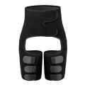 Neoprene Sauna Waist Trainer Corset three-in-one sports abdomen belt Thigh trimmer forming Workout Fitness. 