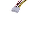 1pcs/lot Computer Cooling Fan Power Cables 4Pin Molex To 3Pin Fan Power Cable Adapter Connector 12v*2/5v*2 for CPU PC Case Fan. 
