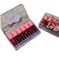 6 Colors Lip Tint Stain Set Lip & Cheek Stain Watery Lip Stain Tint Moisturizing Mini Liquid Lipstick Set. 