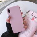 Huawei Honor 8 8C 8X Max Phone Case Candy Color Colorful Plain Matte Fresh Simple Cute Soft Silicone TPU Case Cover. 