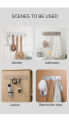 Self Adhesive Wall Mounted Strip Hook, Bathroom Towel Rail Kitchen Hanger Hooks. 