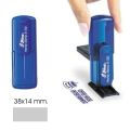 Shiny s-722 size 14x38 mm Handy stamp  Shiny s722 pocket stamp with custom nylon rubber printing. 