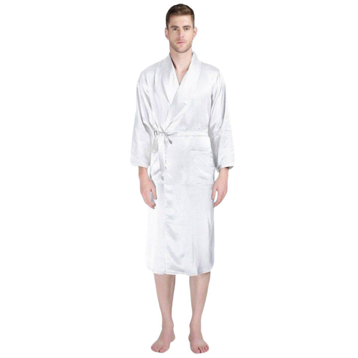 (Customzied) Storeify Korean Pure Satin Men silk night suit, silk