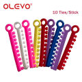 OLEVO 200Pcs/20Sticks Dental Elastic Elastomeric Ligature Ties Orthodontic Leagues for Teeth Braces Brackets O-Ring Rubber Bands. 