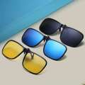 Polarized Flip Up Clip On Sunglasses for Driving Dark UV400 Photochromic Anti Glare Lens MyaSun Glasses Car Driver. 