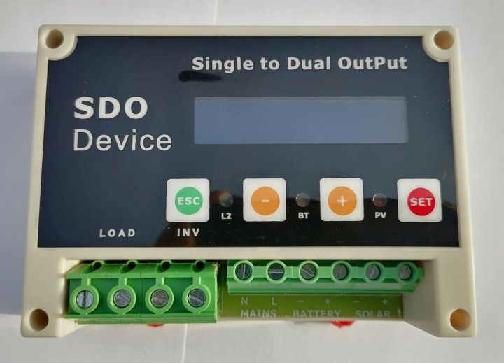 SDO (Single To Dual Out ) Device For Solar Inverter Hybrid Ups