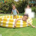 INTEX 58432 Zesty Lemon Pool 5ft (58"x13") With Free Pump, 10 pcs Ball & Patch  ( 1.47m x 33cm ) Beautiful Swimming Tub For Kids | This Kiddie Pool Features a Cheerful Lemon-Themed Design | Kids Swimming Pool | Inflatable swimming pool for childrens. 
