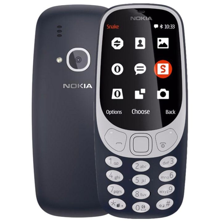 Nokia 3310 Mobile Phone - 2.4" QVGA Display - 16MB ROM - black